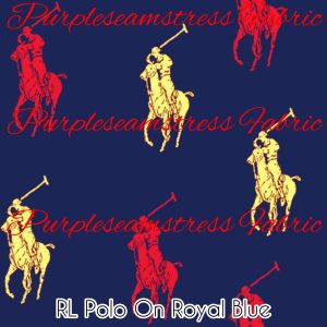 RL Polo on Royal Blue - Fabric