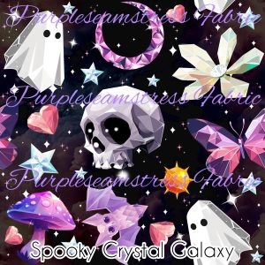 Spooky Crystal Galaxy - Fabric