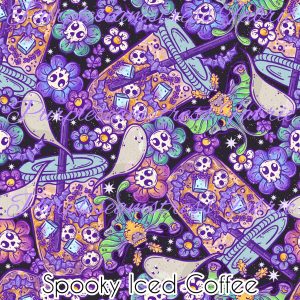 Spooky Iced Coffee - Fabric