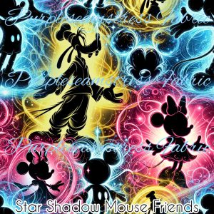 Star Shadow Mouse Friends - Fabric