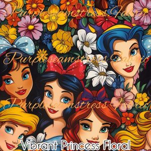 Vibrant Princess Floral - Fabric