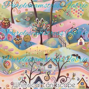 Whimsical Landscape - Fabric