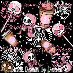 Black Death by Decaf - Fabric