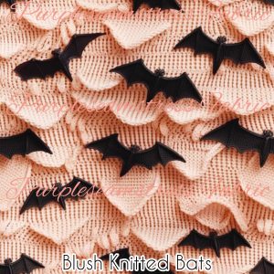 Blush Knitted Bats - Fabric