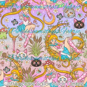 Cottagecore Sailor Moon Ombre - Fabric