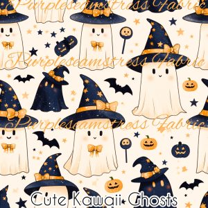 Cute Kawaii Ghosts - Fabric