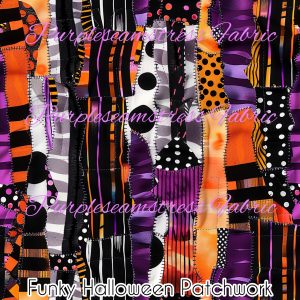 Funky Halloween Patchwork - Fabric