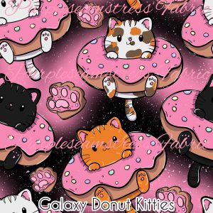 Galaxy Donut Kitties - Fabric