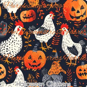 Halloween Chickens - Fabric