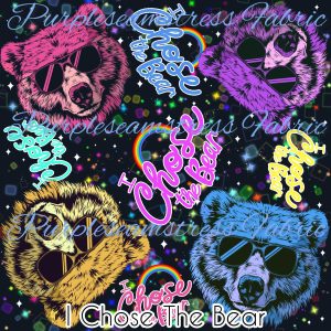 I Chose The Bear - Fabric