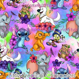 Little Tropical Characters - Fabric