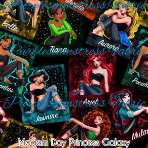Modern Day Princess Galaxy - Fabric