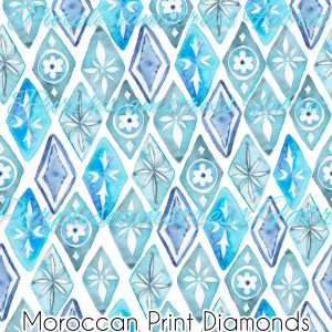 Moroccan Print Diamonds - Fabric