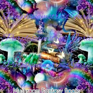 Mushroom Fantasy Books - Fabric