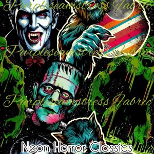 Neon Horror Classics - Fabric