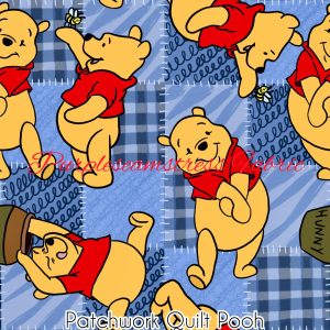 Patchwork Quilt Pooh - Fabric