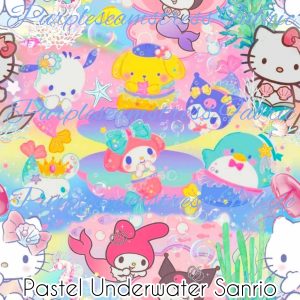 Pastel Underwater Sanrio - Fabric