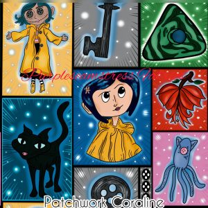 Patchwork Coraline - Fabric