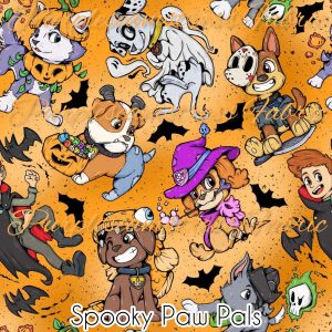 Spooky Paw Pals - Fabric