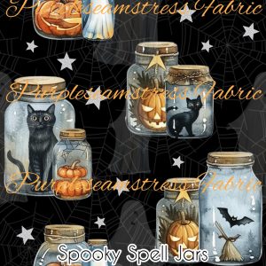 Spooky Spell Jars - Fabric