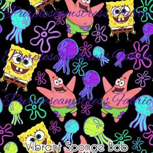 Vibrant Sponge Bob - Fabric