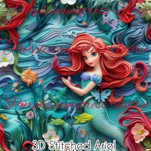 3D Stitched Ariel - Fabric
