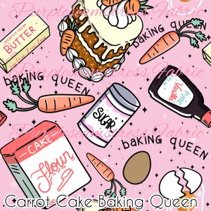 Carrot Cake Baking Queen - Fabric