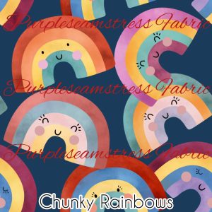 Chunky Rainbows - Fabric
