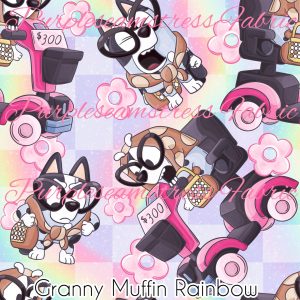 Granny Muffin Rainbow - Fabric