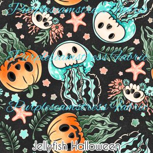 Jellyfish Halloween - Fabric