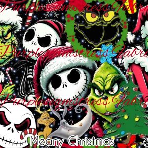 Meany Christmas - Fabric