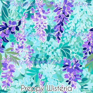 Preppy Wisteria - Fabric