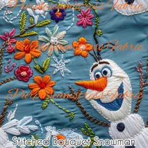 Stitched Bouquet Snowman