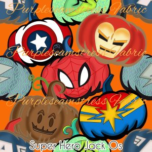 Super Hero Jack O's - Fabric