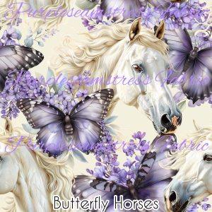 Butterfly Horses - Fabric