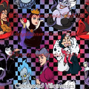 Checkered Villainesses - Fabric