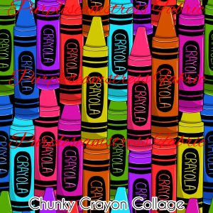 Chunky Crayon Collage - Fabric