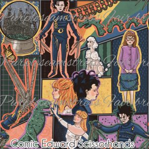 Comic Edward Scissorhands - Fabric