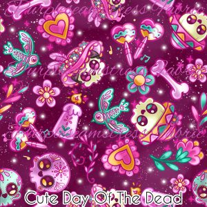 Cute Day of The Dead - Fabric