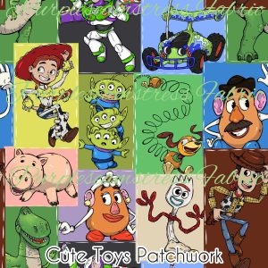 Cute Toys Patchwork - Fabric