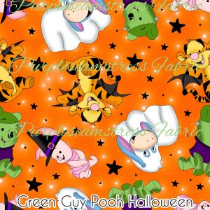 Green Guy Pooh Halloween - Fabric