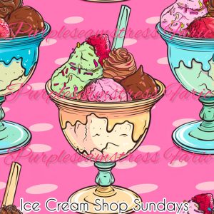 Ice Cream Shop Sundays - Fabric