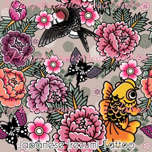 Japanese Irezumi Tattoo - Fabric