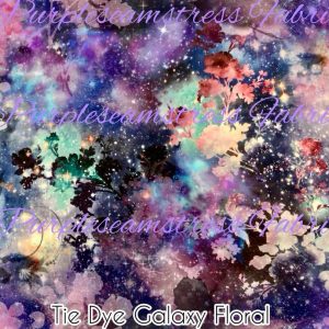 Tie Dye Galaxy Floral - Fabric