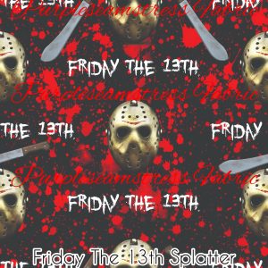Friday The 13th Splatter - Fabric