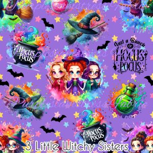 3 Little Witchy Sisters - Fabric