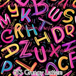 BTS Grungy Letters