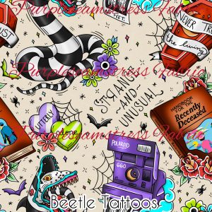 Beetle Tattoos - Fabric