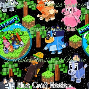 Blue Craft Heelers - Fabric