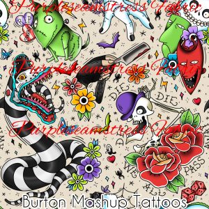 Burton Mashup Tattoos - Fabric